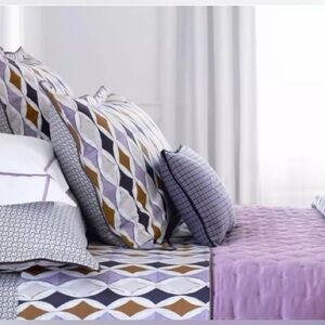 Yves Delorme Paris GABRIEL PARMA  2 PILLOW SHAMS